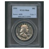 1954 Franklin Half Dollar PCGS PR 66