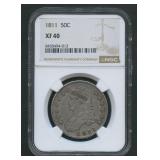 1811 Capped Bust Half Dollar NGC XF 40
