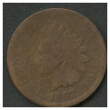 1867 Indian Head Cent Double Date (?)
