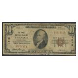 1929 $10 National Bank Note Ty1 Tamaqua, PA