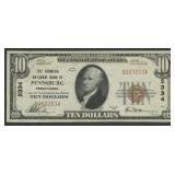 1929 $10 National Bank Note Ty1 Pennsburg, PA