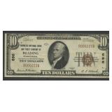 1929 $10 National Bank Note Ty1 Reading, PA