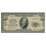 1929 $10 National Bank Note Ty1 Trenton, NJ