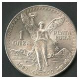 1983 Mexico Libertad .999 Silver 1 ozt