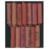 13- Rolls of Mixed 1940's Lincoln Head Cents