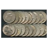 Roll of 1966 and 1967 40% Silver Kennedy Halves
