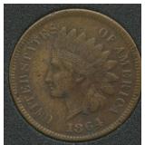 1864 'L' Indian Head Cent