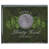 1890's Liberty Head Nickel in Display
