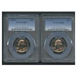 2- Washington Quarters Proof PCGS Graded