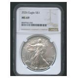 2026 ASE Silver Eagle NGC MS 69