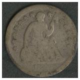 1857 Seated Liberty Half Dime