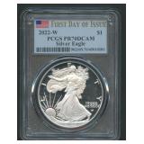 2022-W ASE Silver Eagle PCGS PR 70 DCAM