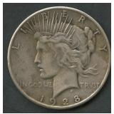 1928 Peace Silver Dollar
