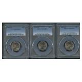 3- 2025-D Jefferson Nickels PCGS MS65 FS