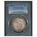 1922-S Peace Silver Dollar PCGS Genuine