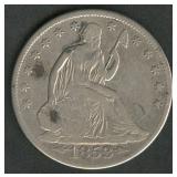 1853-O Arrows Seated Liberty Half Dollar