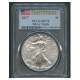 2017 ASE Silver Eagle PCGS MS 70