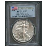 2011 ASE Silver Eagle PCGS MS 70
