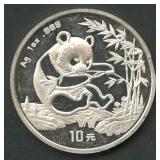 1994 China 10Yn Panda .999 Silver 1 ozt