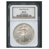 1996 ASE Silver Eagle NGC MS 69
