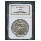 1997 ASE Silver Eagle NGC MS 69