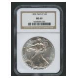 1999 ASE Silver Eagle NGC MS 69