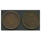 2- Civil War Tokens Patritotic Dies