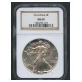 1992 ASE Silver Eagle NGC MS 69