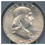 1962 Franklin Half Dollar PCGS MS 64