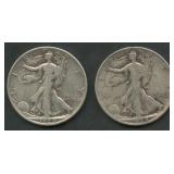 1928-S and 1929-S Walking Liberty Half Dollars