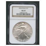 2004 ASE Silver Eagle NGC MS 69