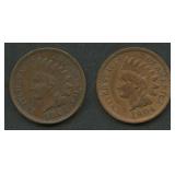1901 and 1904 Indian Head Cents