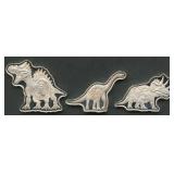 (15g TW) 3- Dinosaur .999 Silver 5g Bars