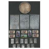(0.87 ozt TW) Mixed .999 Silver Bars and Round