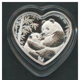 2023 Singapore Int'l Coin Fair Heart .999 Silver 1