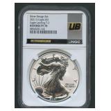 2021-S T-2 ASE Silver Eagle NGC Reverse PF 70