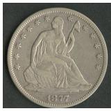 1877 Seated Liberty Half Dollar