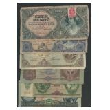 Bag of 50+ Mixed Foreign Currency Notes