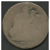 1838-O No Stars Seated Liberty Dime