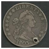 1803 Large 3 Draped Bust Half Dollar