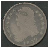 1809 Normal Edge Capped Bust Half Dollar