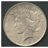 1923 Peace Silver Dollar
