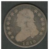 1819 Small Date Capped Bust Quarter