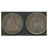 1839 and 1839-O Seated Liberty Dimes