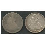 1838 and 1838-O Seated Liberty Dimes
