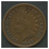 1864'L' Indian Head Cent