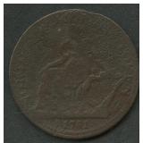 1781 Post-Colonial Copper North American Token