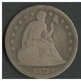 1872 Seated Liberty Dollar