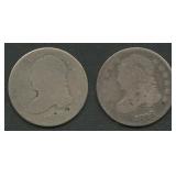 1828 and 1829 Capped Bust Dimes