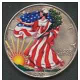 2000 ASE Colorized Silver Eagle 1 ozt